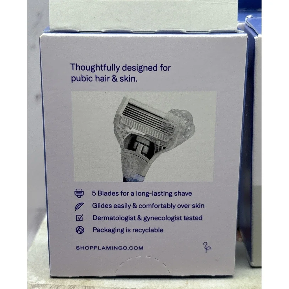 Flamingo Women's Razor Blade Refills 5-Blade Cartridges 3 x 4 Packs (12 Total)